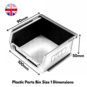 Plastic Parts Bins Size 1 (XL1)